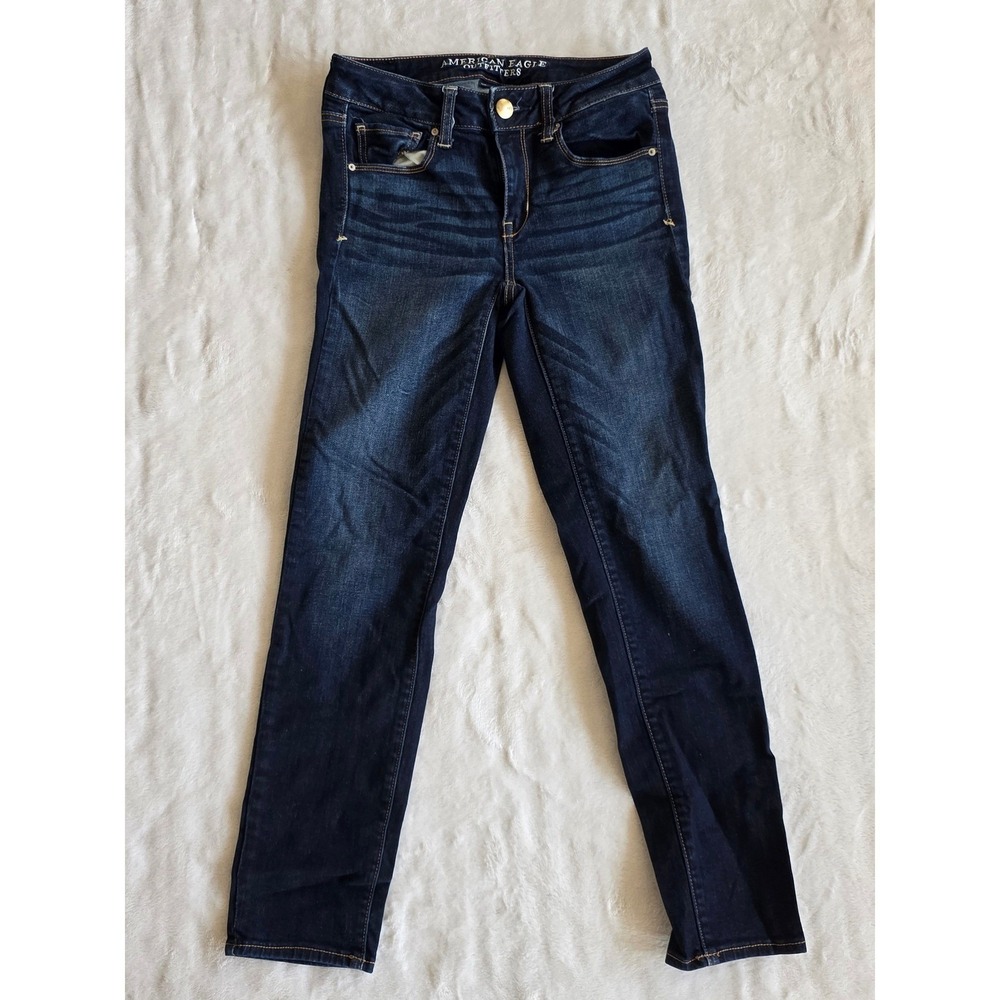 American Eagle Outfitters Super Stretch Skinny Jeans‎ Dark Wash Women's Size 2